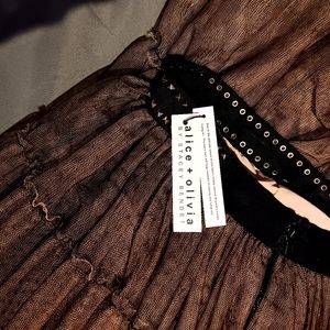 Long Alice and Olivia skirt